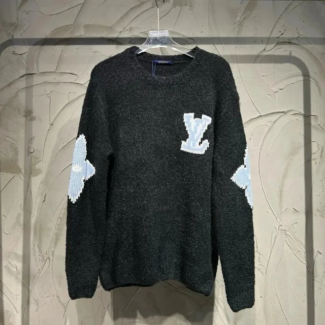 Louis Vuitton Knit Sweater LV Monogram Intarsia