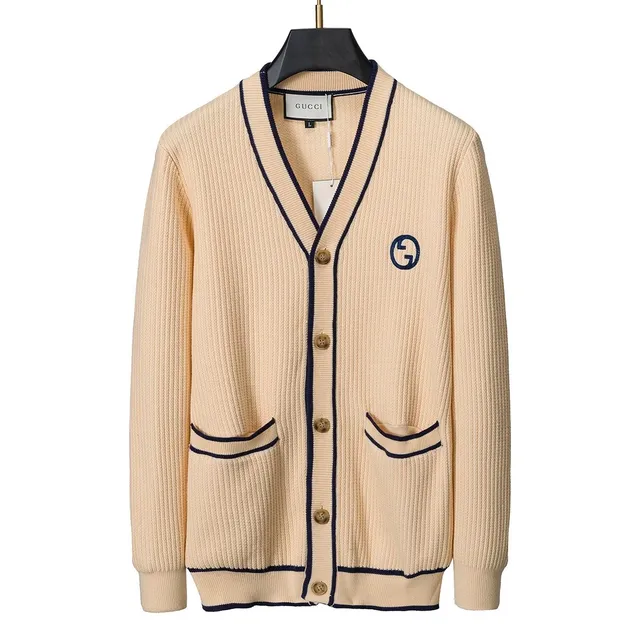 Gucci V-Neck Cardigan GG Logo