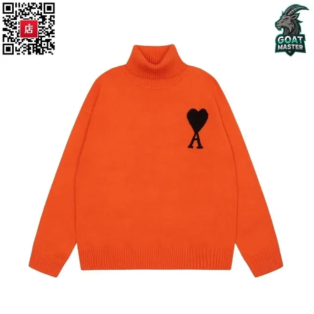 Amiri Turtleneck Sweater Heart Logo