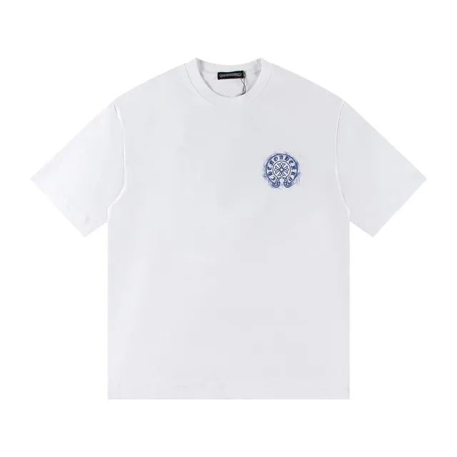 Chrome Hearts T-Shirt Blue Logo Print