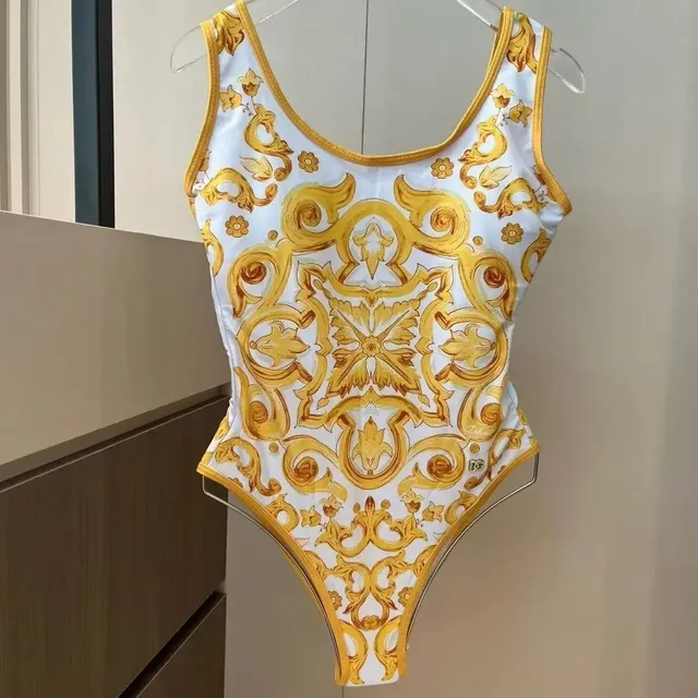 Dolce & Gabbana Bodysuit Baroque Print