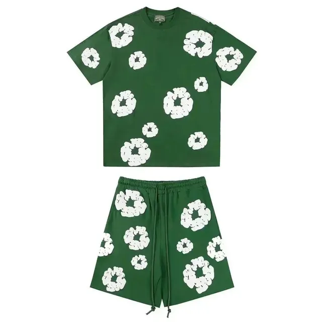Gallery Dept. Floral Print Set Scrunched Flower Pattern
