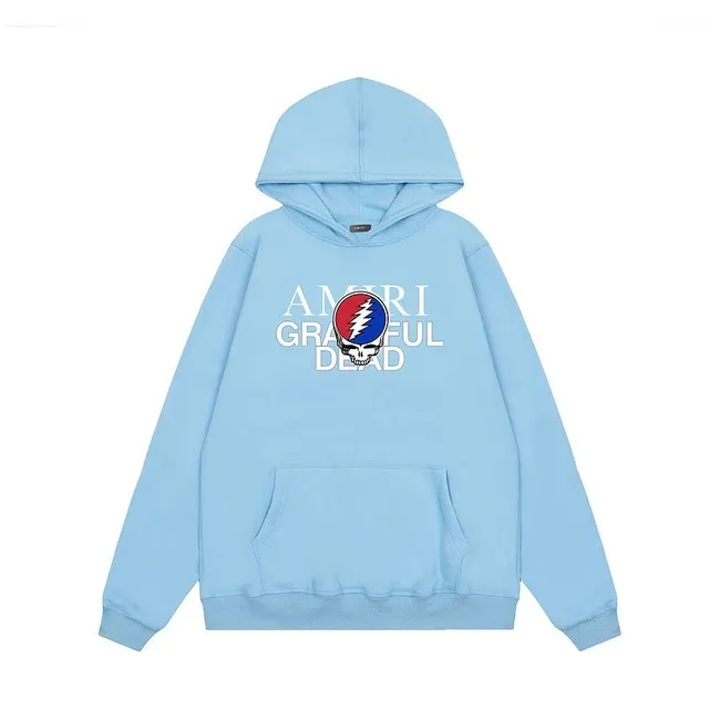 06浅蓝连帽卫衣