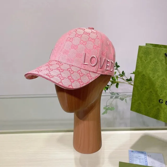 Gucci Baseball Cap GG Monogram with LOVED Embroidery