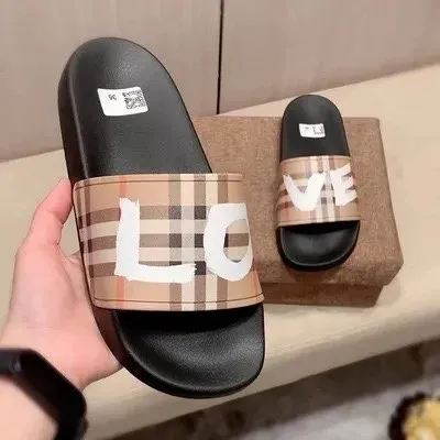 Burberry Slide Sandal Check Print with Logo