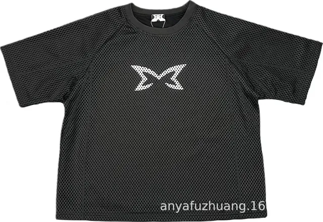 Mertra Mesh Tee White Logo