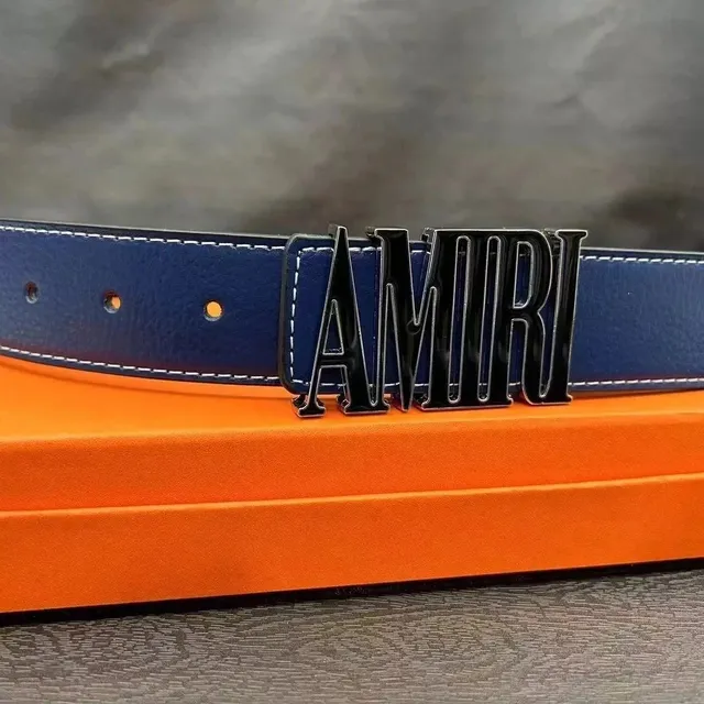 Amiri Logo Belt Bold Logo Buckle