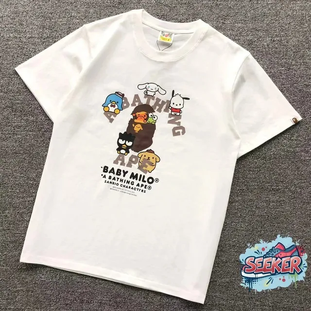 BAPE Graphic T-Shirt Baby Milo x Sanrio Characters