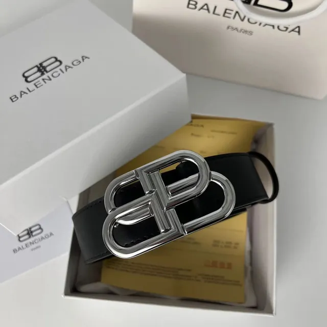 Balenciaga BB Belt Silver Buckle