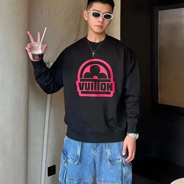 Louis Vuitton Crewneck Sweatshirt Pink Logo
