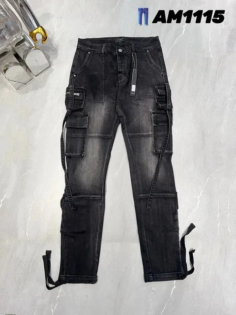 Amiri Cargo Jeans Black Wash