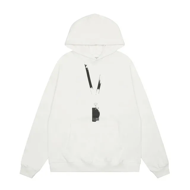 Maison Margiela Oversized Hoodie Paint Splatter Tag