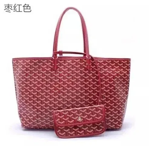 Goyard Saint Louis Tote Chevron Coated Canvas