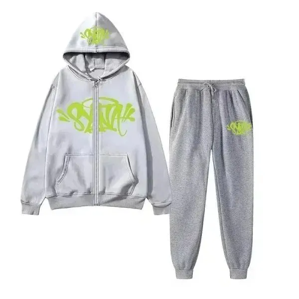 Syna World Hoodie and Joggers Set Graffiti Logo