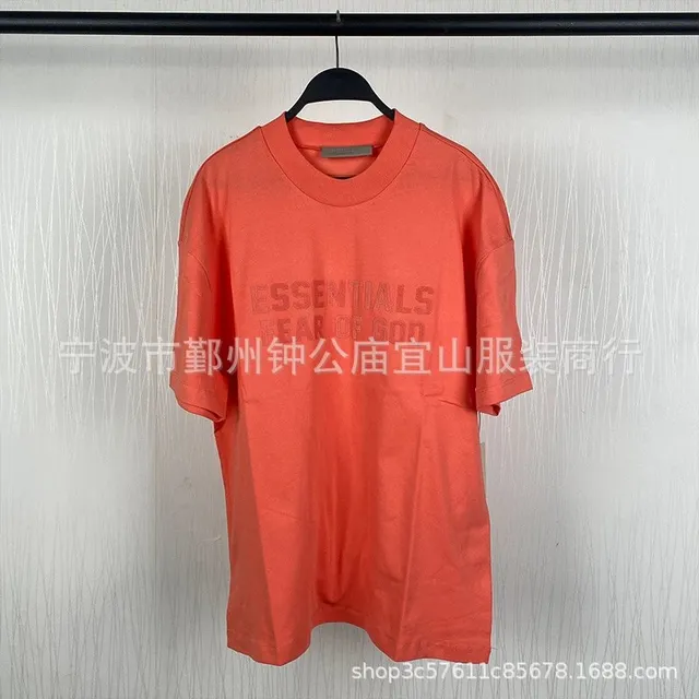 Fear of God Essentials Essentials Tee Embroidered Logo Orange