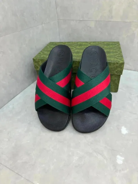 Gucci Web Stripe Slide
