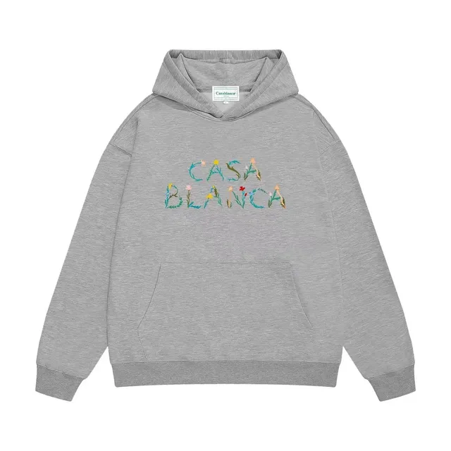 Casablanca Hoodie Floral Embroidered