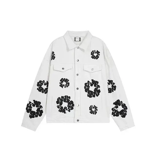 Corteiz Denim Jacket Floral Print