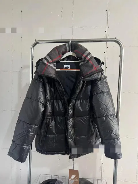 Moncler Puffer Jacket Checkered Collar
