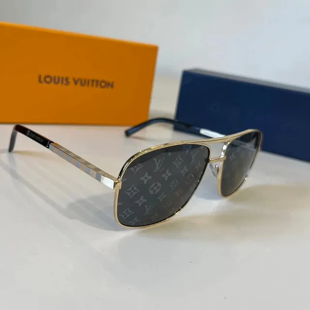 Louis Vuitton Aviator Sunglasses Monogram Print