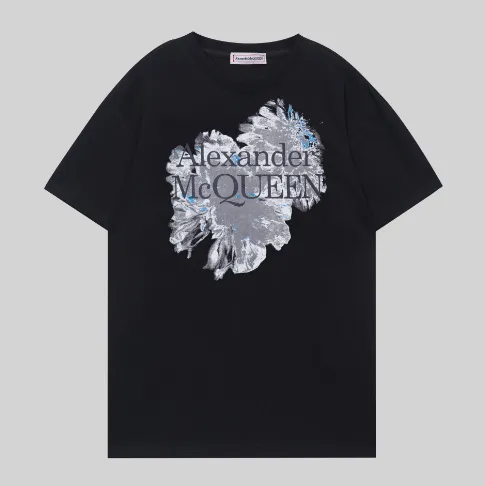 Alexander McQueen Graphic T-Shirt Floral Print