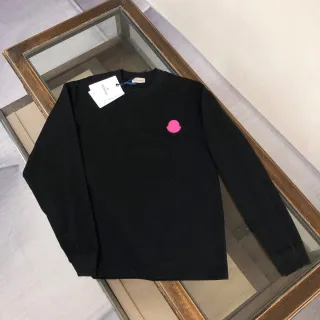 Off-White Long-Sleeve Tee Pink Dot Logo