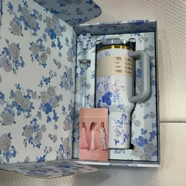 繁花蓝礼盒装