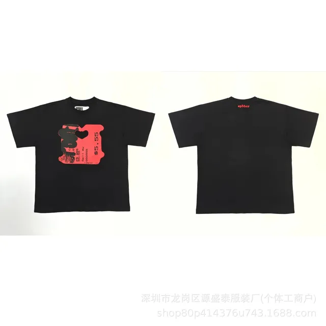 Sp5der Graphic Tee Price Tag Print