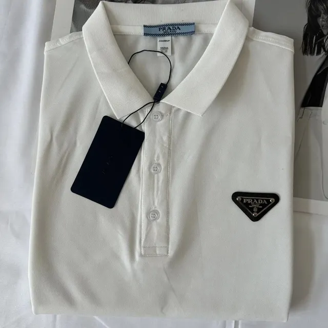Prada Polo Shirt Triangle Logo