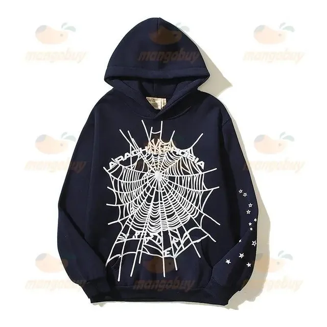 Sp5der Spiderweb Hoodie White Web Print