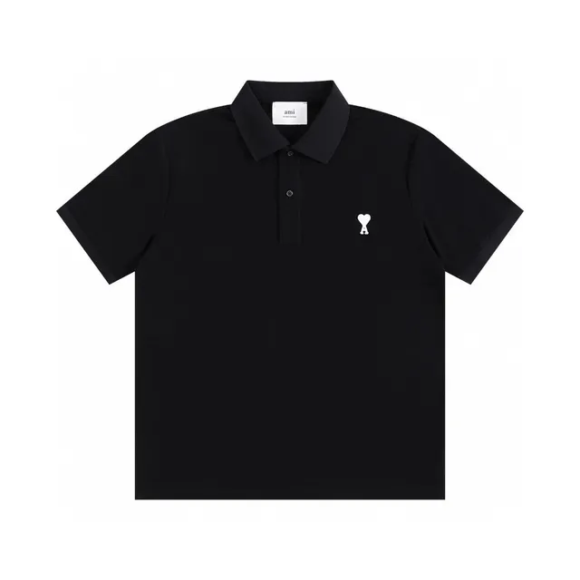 AMI Paris Polo Shirt Heart Logo