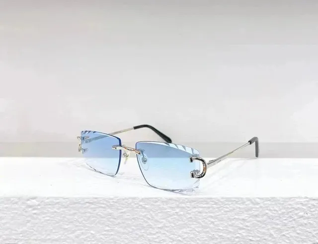 Cartier Juste Un Clou Sunglasses Rimless Gradient Blue