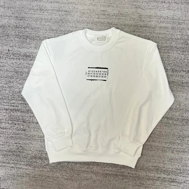 Maison Margiela Crewneck Sweatshirt Numbers Logo