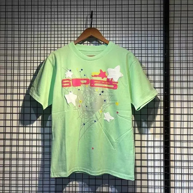 Sp5der Graphic Tee Spider Web Star Print