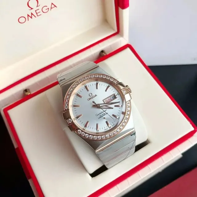 Omega Constellation Co-Axial Chronometer Diamond Bezel