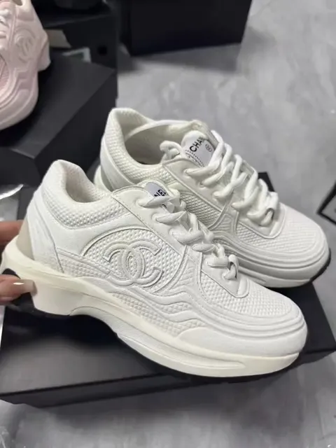 Chanel Sneaker Triple White