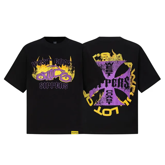 An Awful Lot of Cough Syrup West Coast Sippers Tee Flame Graphic