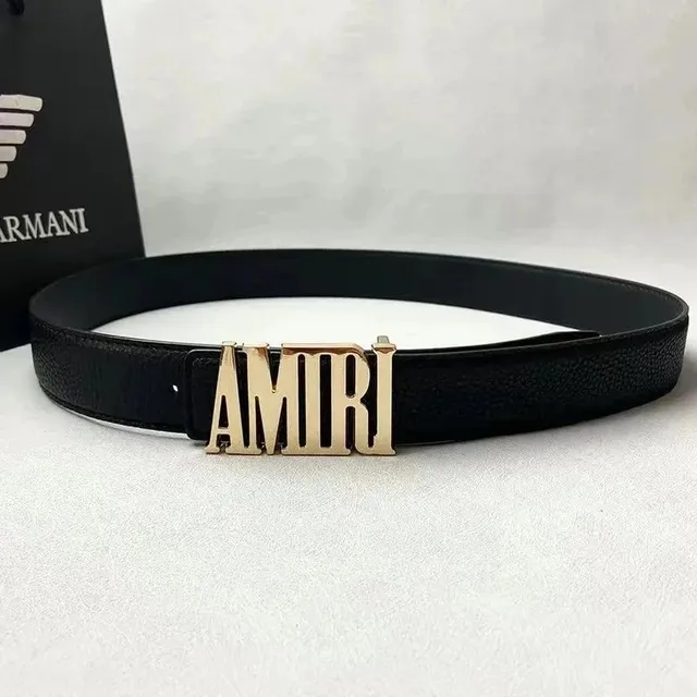 Logo Belt Gold AMIRI Buckle