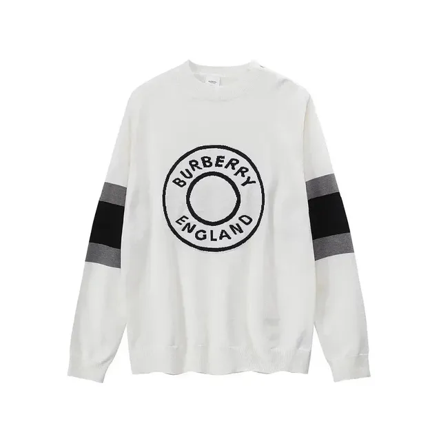 Burberry Knit Sweater Logo Intarsia