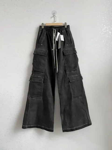 Rick Owens Cargo Trousers Wide-Leg Utility