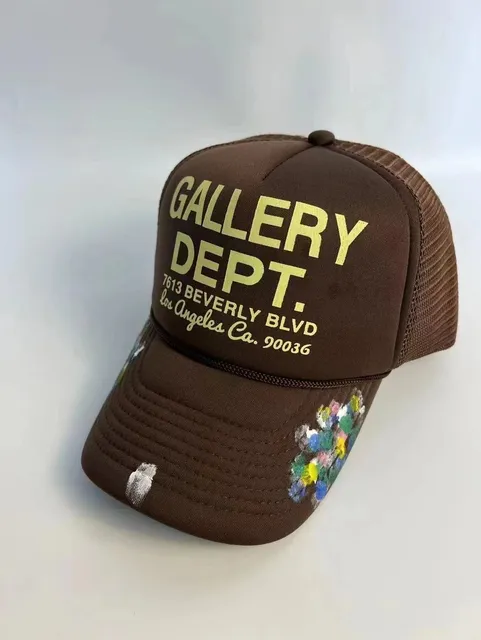 Trucker Cap Gallery Dept. Logo with Paint Splatter
