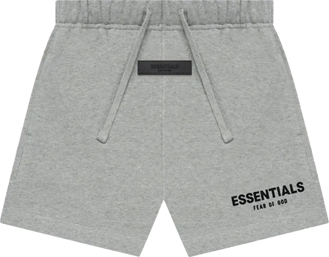 Fear of God Essentials Logo Shorts Heather Grey