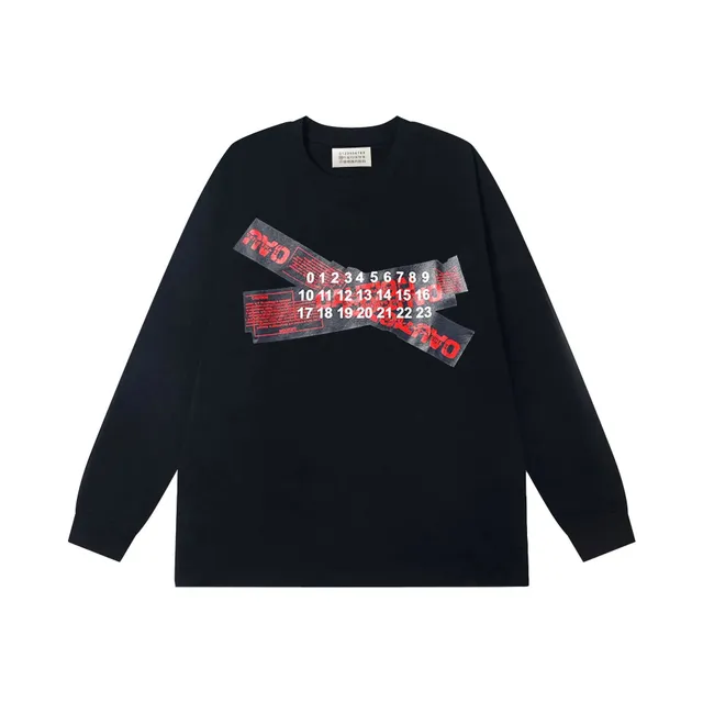 Maison Margiela Long-Sleeve Tee Tape Print