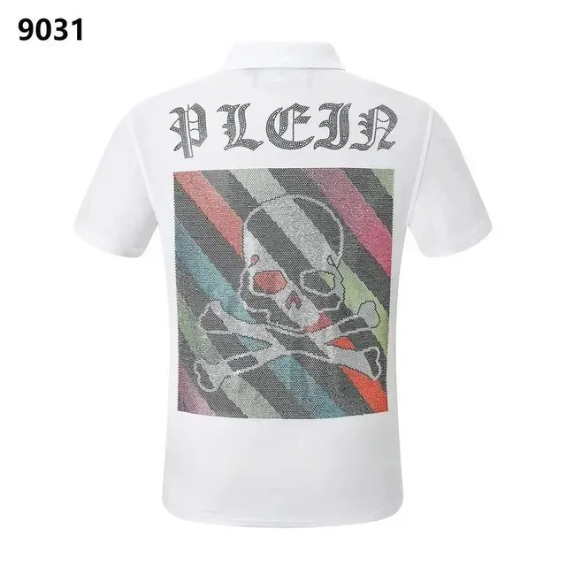 Pleasures Polo Shirt Crystal Skull Print