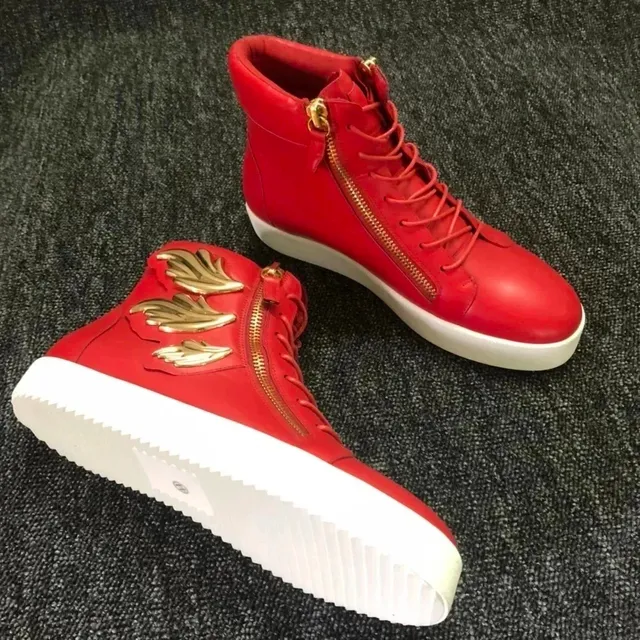 Giuseppe Zanotti High-Top Sneaker Wing Embellishment