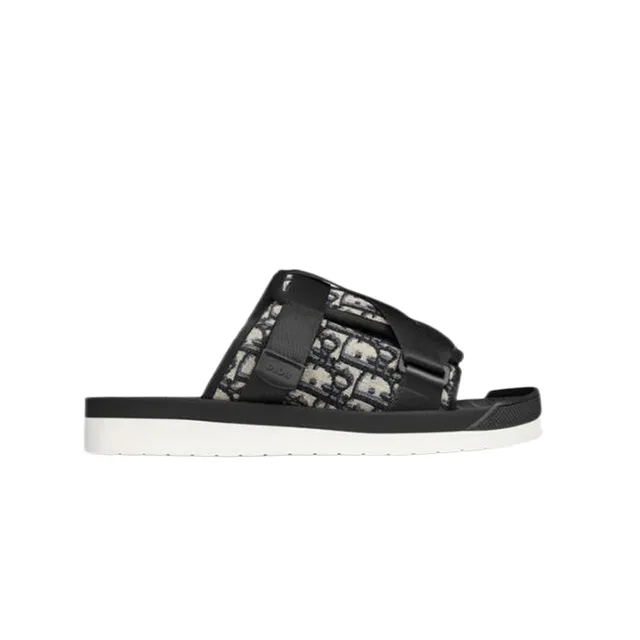 Dior B22 Slide Oblique Print Black/White