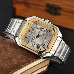 Santos de Cartier Two-Tone Steel and Gold