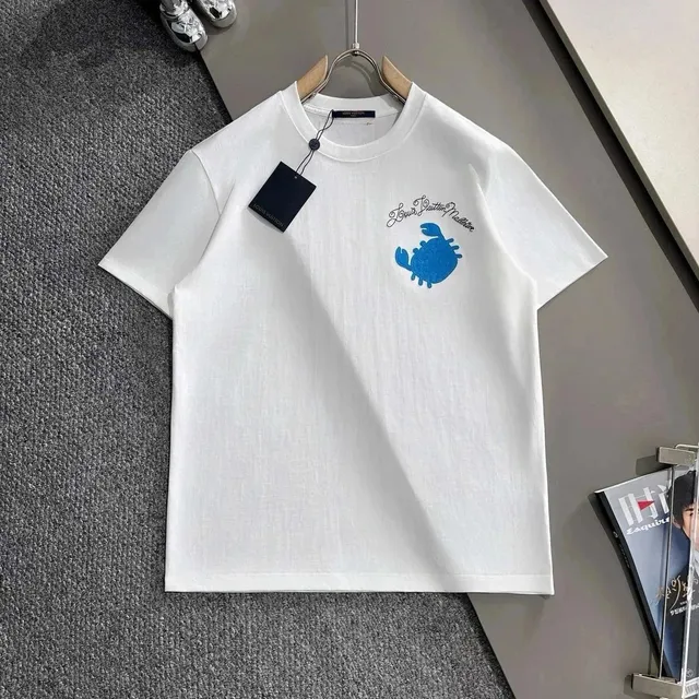 Louis Vuitton Crab T-Shirt Blue Crab Print