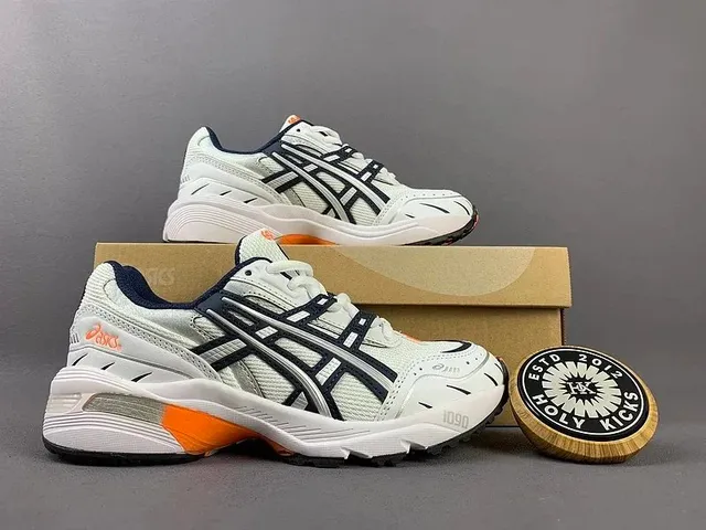 Asics Gel-1090 White Navy Orange