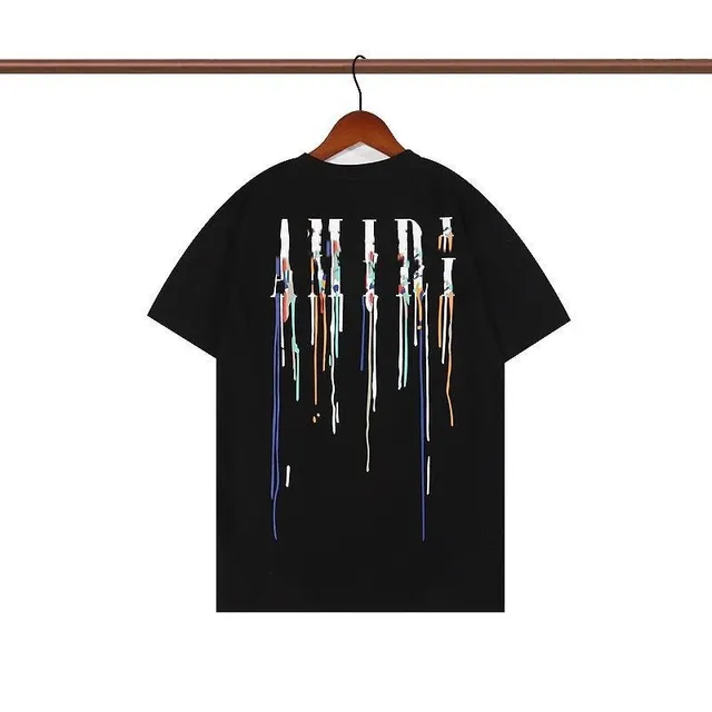Amiri Graphic Tee Dripping Paint Logo